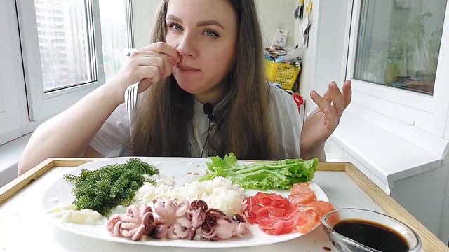 Мукбанг морской виноград, осьминожки, рис | Оставьте свои лекции при себе #мукбанг смотреть онлайн