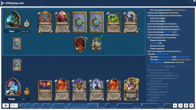 ProGaming - Hearthstone, Big Spell Mage(5) vs Quest Shaman(5) by Tizer and Elodin, Ranked - Stand.. смотреть онлайн