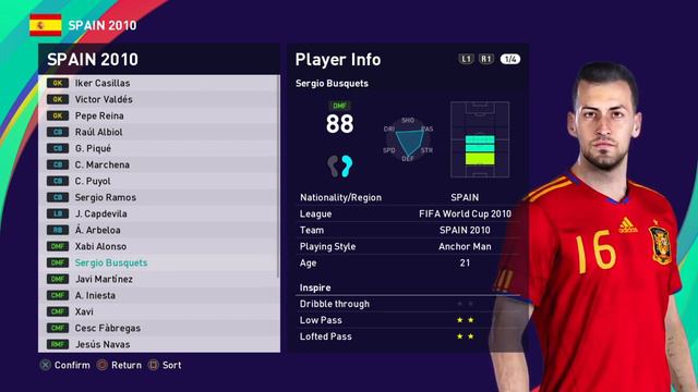 eFootball PES 2021 SEASON UPDATE SPAIN FIFA WORLD CUP 2010 PS4 смотреть онлайн