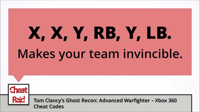 Tom Clancy's Ghost Recon Advanced Warfighter Cheat Codes | Xbox 360 смотреть онлайн