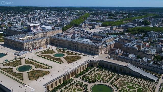 FLYING OVER PARIS, FRANCE (4K UHD) - Relaxing Music Along With Beautiful Nature Videos - 4K Video H