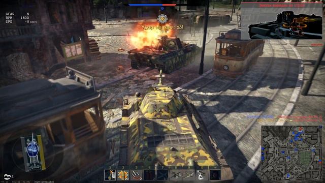 War Thunder!!! Т-34-57 Подкрался к Panther-D смотреть онлайн