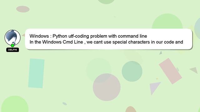 Windows : Python utf-coding problem with command line смотреть онлайн