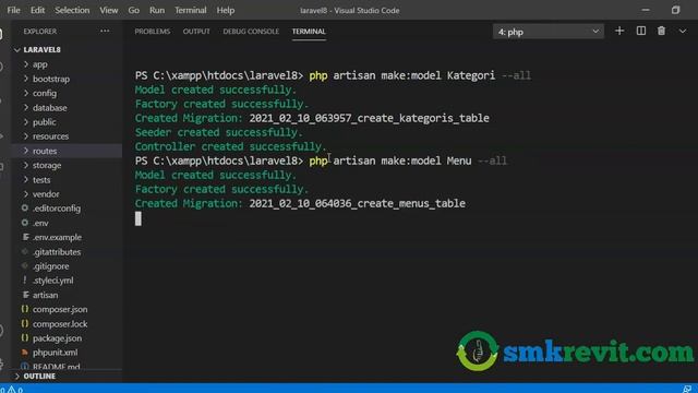 Tutorial Belajar Pemrograman Web Menggunakan Laravel #2 PHP Artisan смотреть онлайн