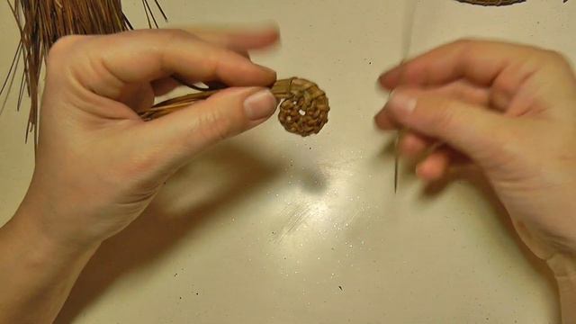 Плетение из сосновых иголок. Узел СОТЫ смотреть онлайн