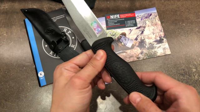 Нож "Линь" Elastrone, серый Stonewash от Кизляр смотреть онлайн