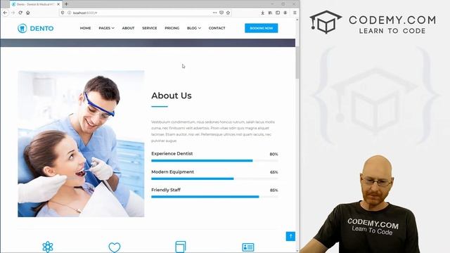 Build A Dental Website - Python Django Dentist Website #1 смотреть онлайн