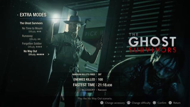 Resident Evil 2 - No Way Out - Continuous Tries HARD 5 STARS смотреть онлайн