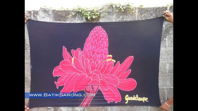 Handpainted Sarongs From Bali Indonesia Painted Pareo Beachwear Direct From Batik Factory In Bali