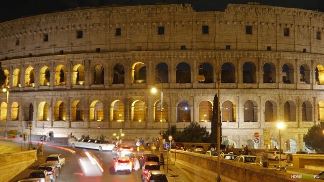 Римская архитектура - Колизей в Риме, Италия / Colosseum, Rome in 4K (timelapse) смотреть онлайн