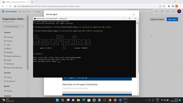 Configure Self Hosted Agent - Azure DevOps смотреть онлайн