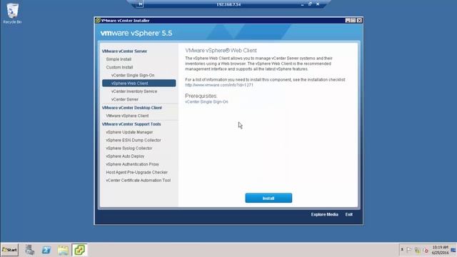 Install VCenter Server 5.5