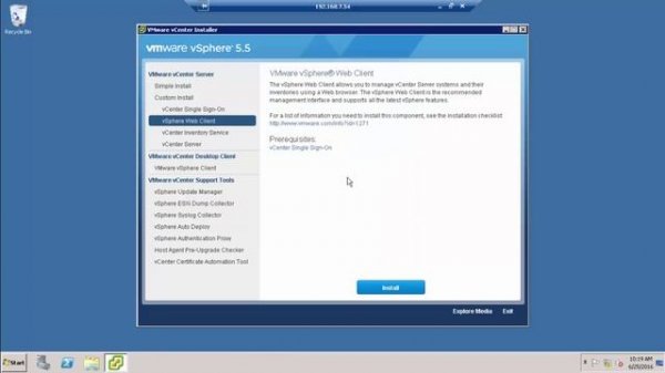 Install vCenter Server 5.5