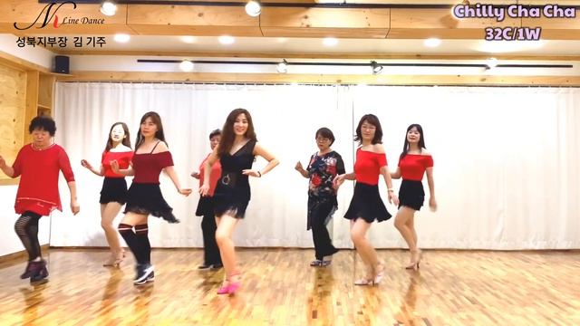 Chilly Cha Cha line dance(Beginner)칠리 차차?쉬운 차차❤️ смотреть онлайн