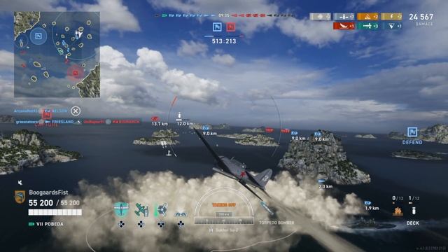 Tier 7 Soviet Carrier Pobeda A Menace смотреть онлайн