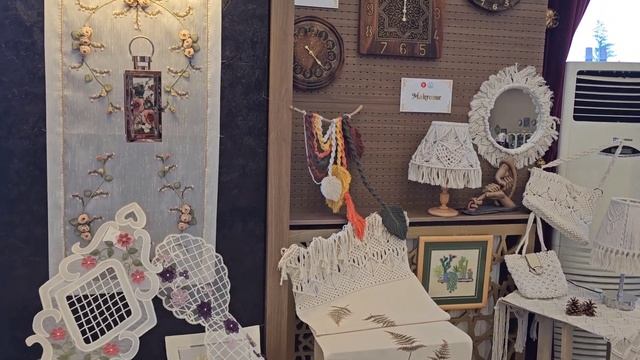 2023 Keçmek sergi ürünleri el sanatları//iğne oyası, amigurumi, şiş dantel , ahşap boyama, örgü....