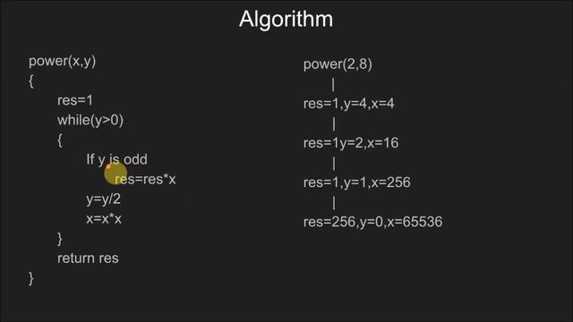 Iterative O(log) function for pow(x,y) | GeeksforGeeks смотреть онлайн