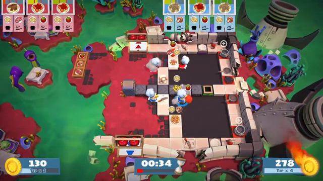 Overcooked 2 - Versus Mode Multiplayer #Gameplay Playstation смотреть онлайн