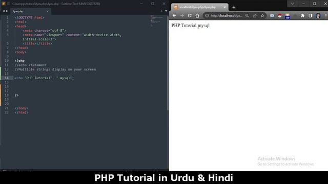 Echo & Print Statement in PHP | Main Difference | PHP Tutorial in Urdu/Hindi | Ilyas Chaudhary смотреть онлайн
