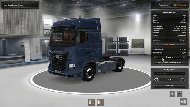 MOD : KAMAZ 54901/К5 Euro Truck Simulator 2 смотреть онлайн