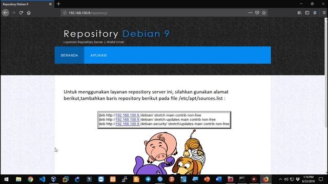 UJICOBA PENGGUNAAN LAYANAN REPOSITORY LOKAL DEBIAN 9 смотреть онлайн
