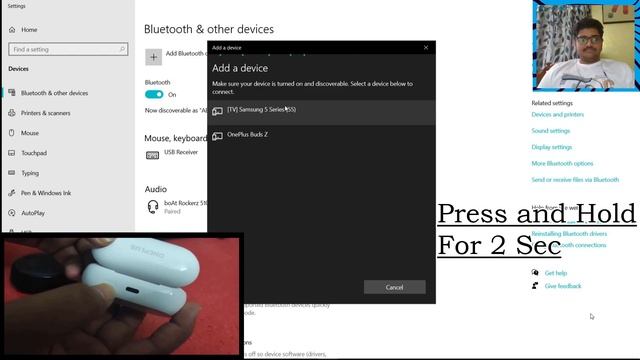 How To Connect OnePlus Buds Z With Windows 10 Computer