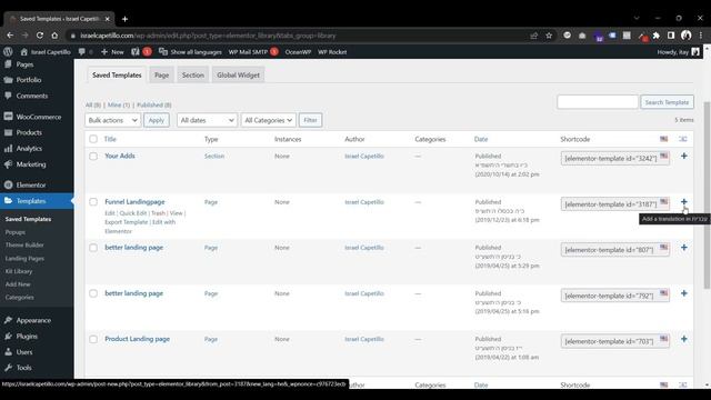 Polylang How Do You Translate Completely Free WordPress Sites And The Elementor - Itay Verchik IVBS смотреть онлайн