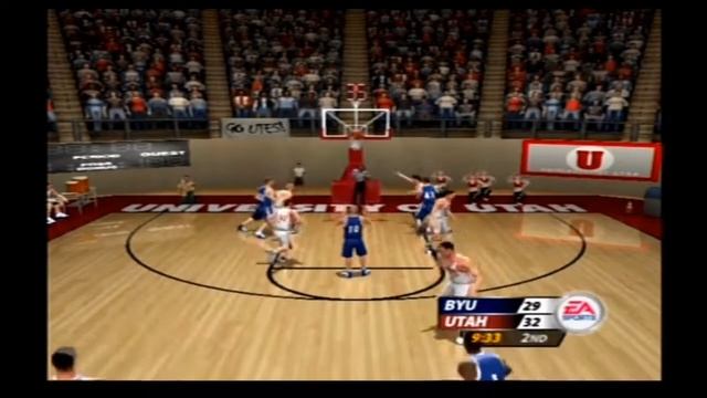 NCAA March Madness 2005 Rivalry Game Flashback BYU vs Utah Retro Gameplay смотреть онлайн