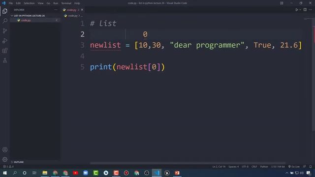 List in Python - Python Tutorials For Beginners #28 смотреть онлайн