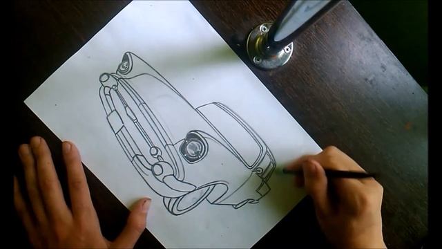 Нарисованные тачки: Chevy Bel Air Wallpaper смотреть онлайн