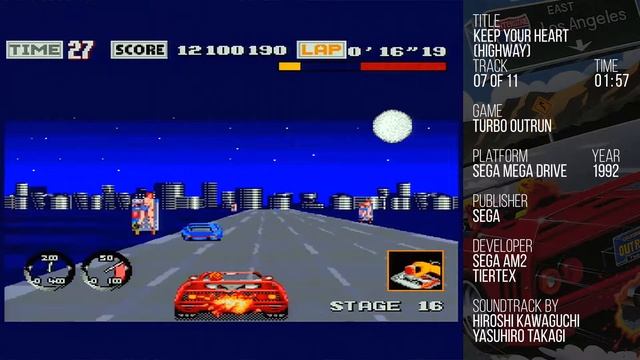 Turbo OutRun - Keep Your Heart (Highway) [SEGA Mega Drive Soundtrack] смотреть онлайн
