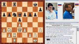 Шахматы. Крамник - Аронян. КРАСИВАЯ ПАРТИЯ в славянской защите!