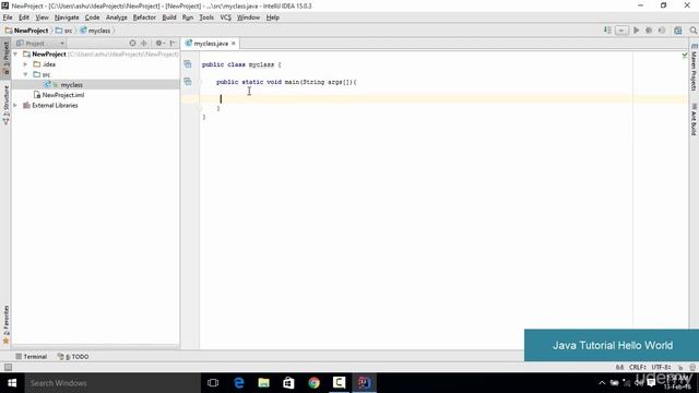 Hello World Program In IntellijIdea. смотреть онлайн
