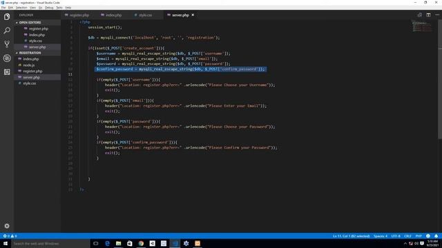 Making a Secure Database Connection and Form Validation in php смотреть онлайн