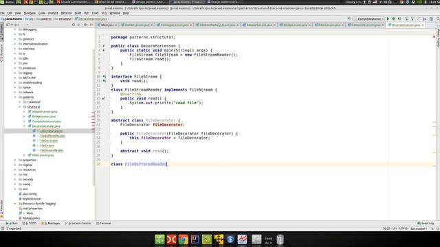 Урок Java 280: Pattern 13: Decorator смотреть онлайн