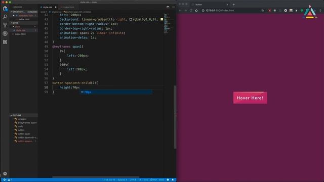 Creative Button Animation Effects | Only Using HTML & CSS смотреть онлайн