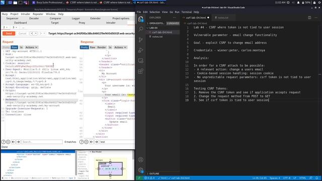 CSRF - Lab #4 CSRF where token is not tied to user session | Long Version смотреть онлайн
