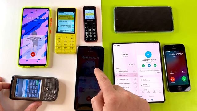 Many Phones: Xiaomi + iPhone + Maxcom + BQ + Z Fold + Z Flip + a52s Incoming Call & Outgoing call смотреть онлайн