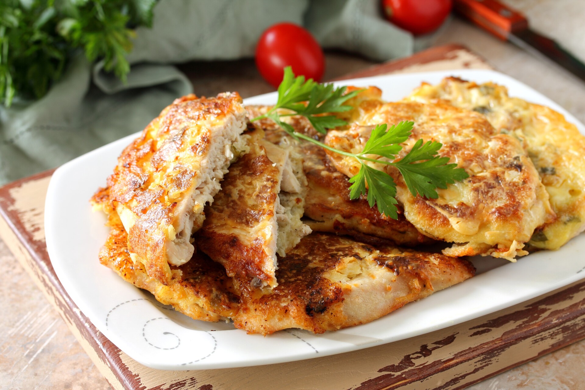 КУРИНЫЕ ОТБИВНЫЕ В КАРТОФЕЛЬНОМ КЛЯРЕ смотреть онлайн