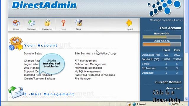 Kiểm tra Perl modules (Direct Admin) смотреть онлайн