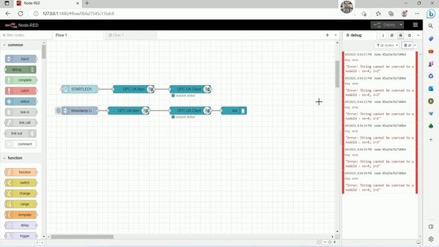 PLC S7-1200 OPC UA Server connect with Node-Red Write/Read data смотреть онлайн