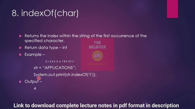 ?STRING FUNCTIONS OF JAVA | BY- VED SAXENA | CLASS 10 ICSE BOARD | THE BELIEVER | смотреть онлайн