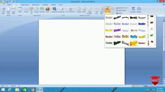 how to make 3d text in ms word 2007 || Add 3D Text in Ms word 2007 смотреть онлайн