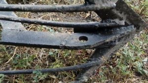 Картофелекопалка веерная, самодельная.