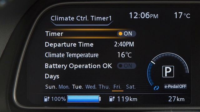 2024 Nissan LEAF - Climate Control Timer смотреть онлайн