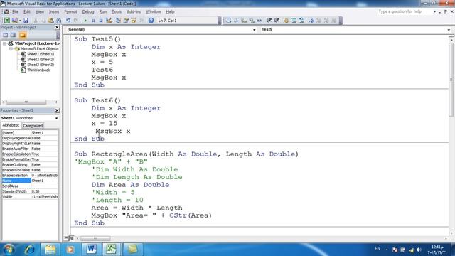 Excel + VBA - Lecture 2 смотреть онлайн