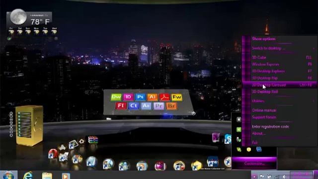 3D Cube desktop for windows 7 смотреть онлайн