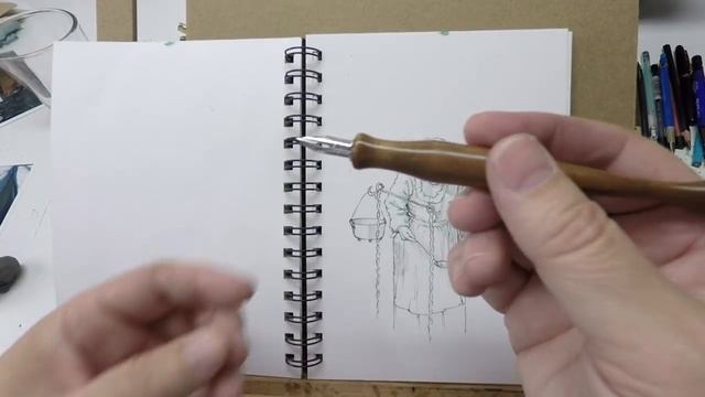 Pen & Ink Full Process Demo – Inktober смотреть онлайн
