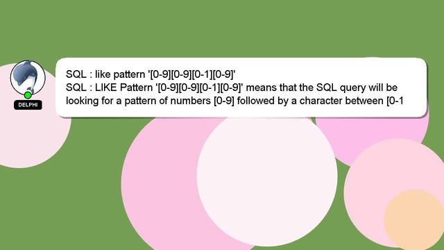 SQL : like pattern '[0-9][0-9][0-1][0-9]' смотреть онлайн