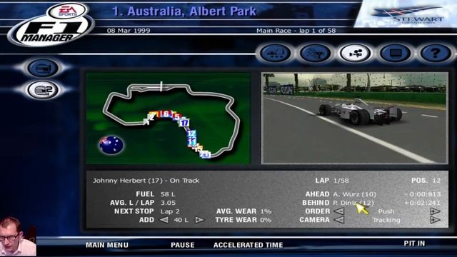Lets Play EA F1 Manager 2000|Stewart GP|EP 1 Australia GP смотреть онлайн